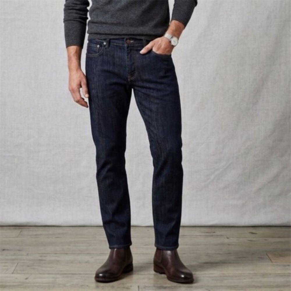 Denim Co Jeans Mens Size 36x34 Button Fly Slim Fit straight leg hipster skater